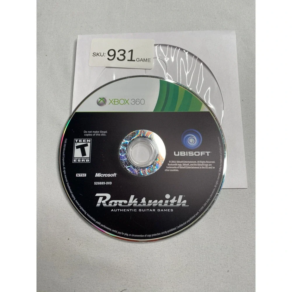 Rocksmith Authentic Guitar Games xbox 360